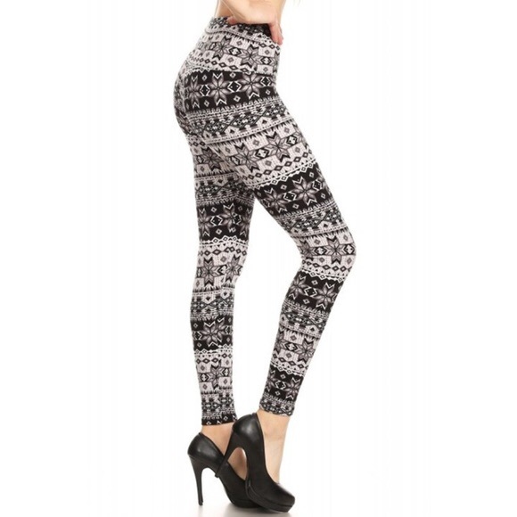 Super soft and warm snowflake leggings - Picture 2 of 3